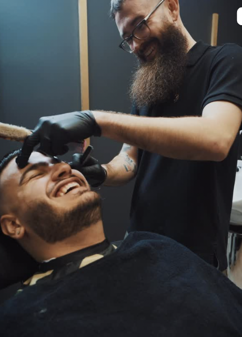 DNA barber providing a detailed grooming service