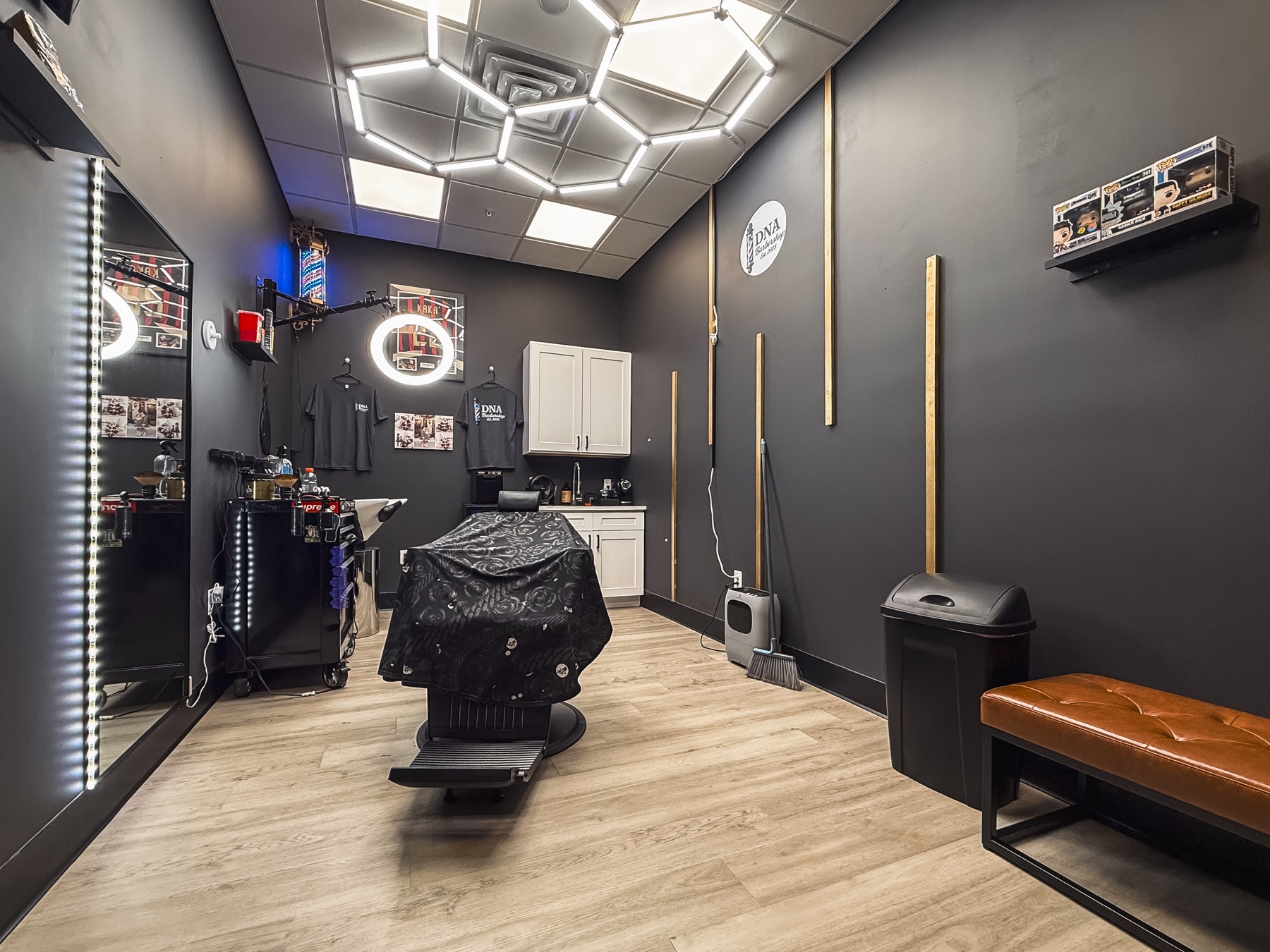 The real DNA Barbershop studio in Bridgewater